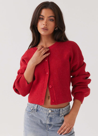 Clara – Cardigan Doux en Maille