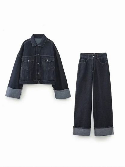 Isaline – Ensemble Denim Oversize