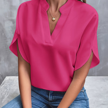 Élina – Blouse Élégante à Manches Ouvertes