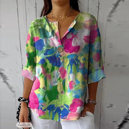 Florine – Blouse Jardin Fleuri