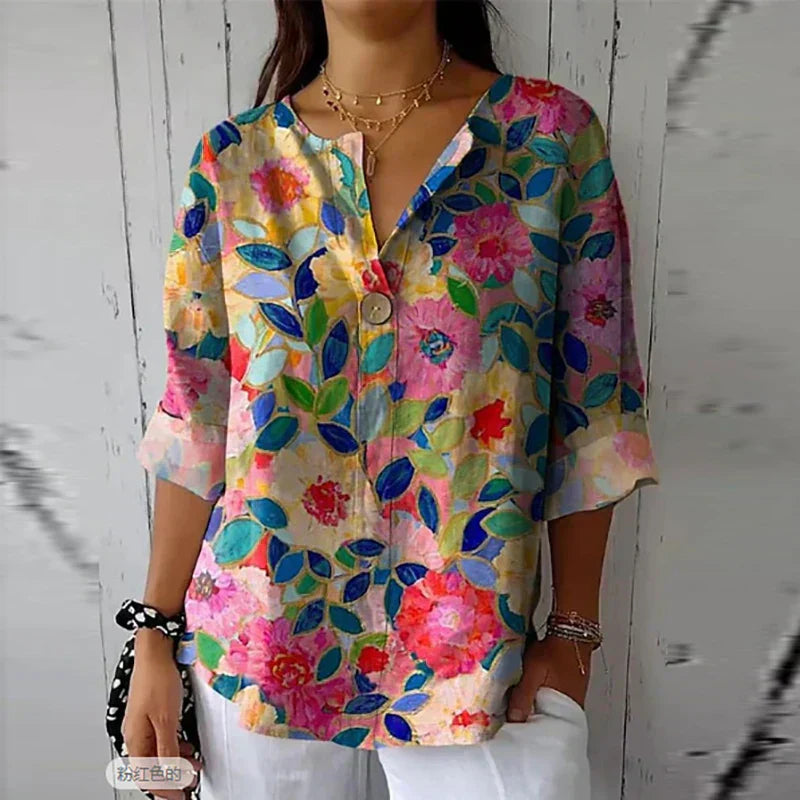 Florine – Blouse Jardin Fleuri
