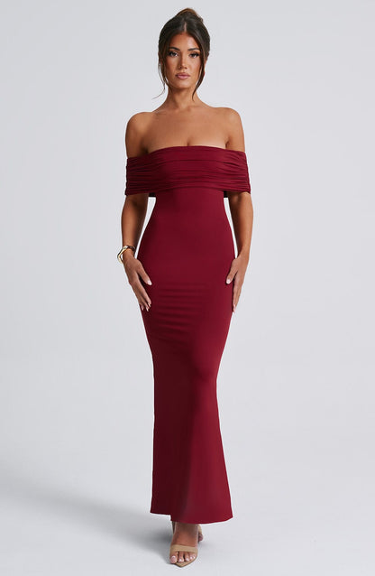 Noémie – Robe Longue Épaules Dénudées