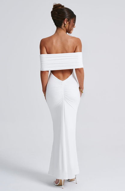 Noémie – Robe Longue Épaules Dénudées
