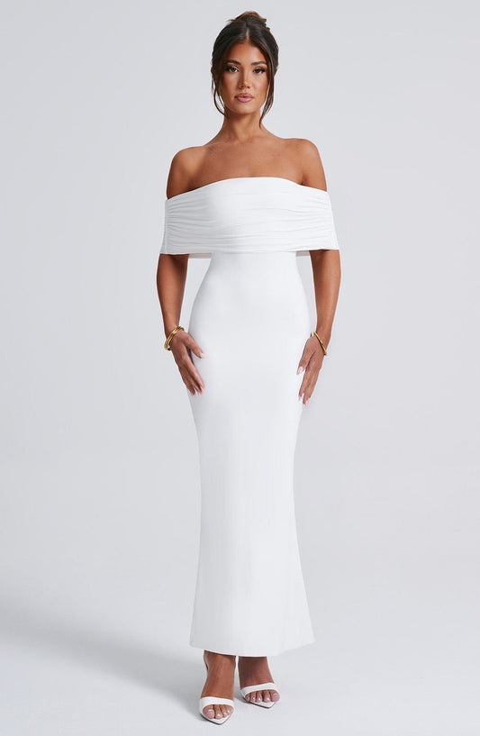 Noémie – Robe Longue Épaules Dénudées