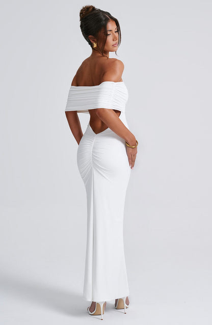 Noémie – Robe Longue Épaules Dénudées