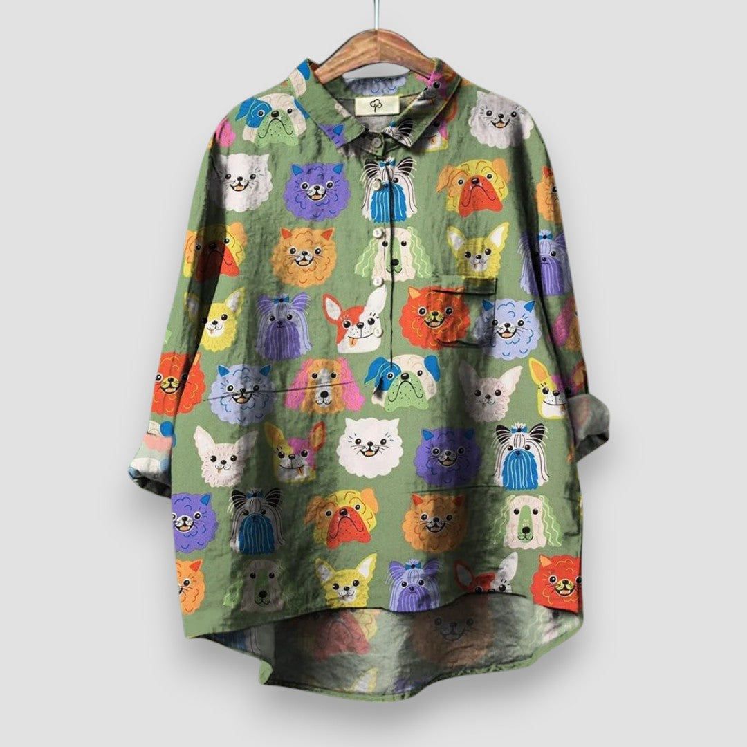 Amelie - Damenshirt mit Hundeprint