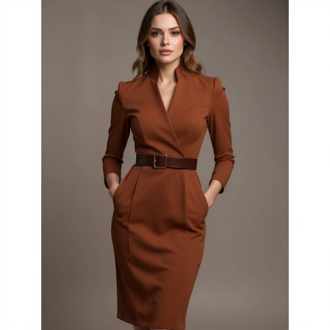 LUNE – Élégance Classique Dress