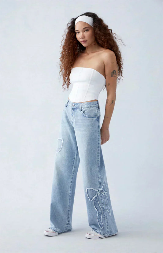 Celeste – Jean Oversize Brodé