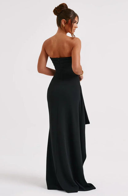 Arielle – Robe Fendue Sans Bretelles