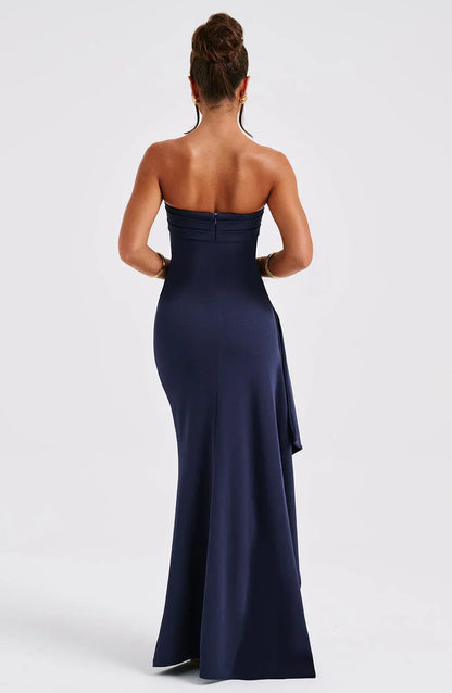 Arielle – Robe Fendue Sans Bretelles