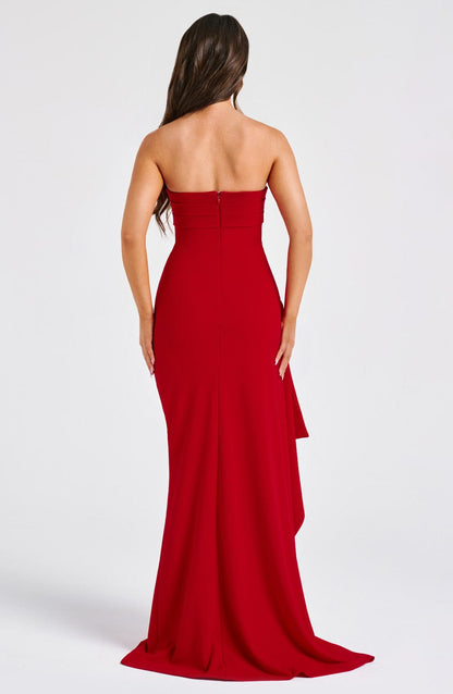 Arielle – Robe Fendue Sans Bretelles